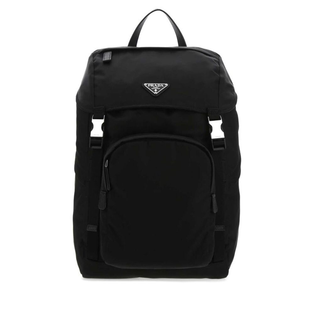 Prada Men Black Re-Nylon Backpack